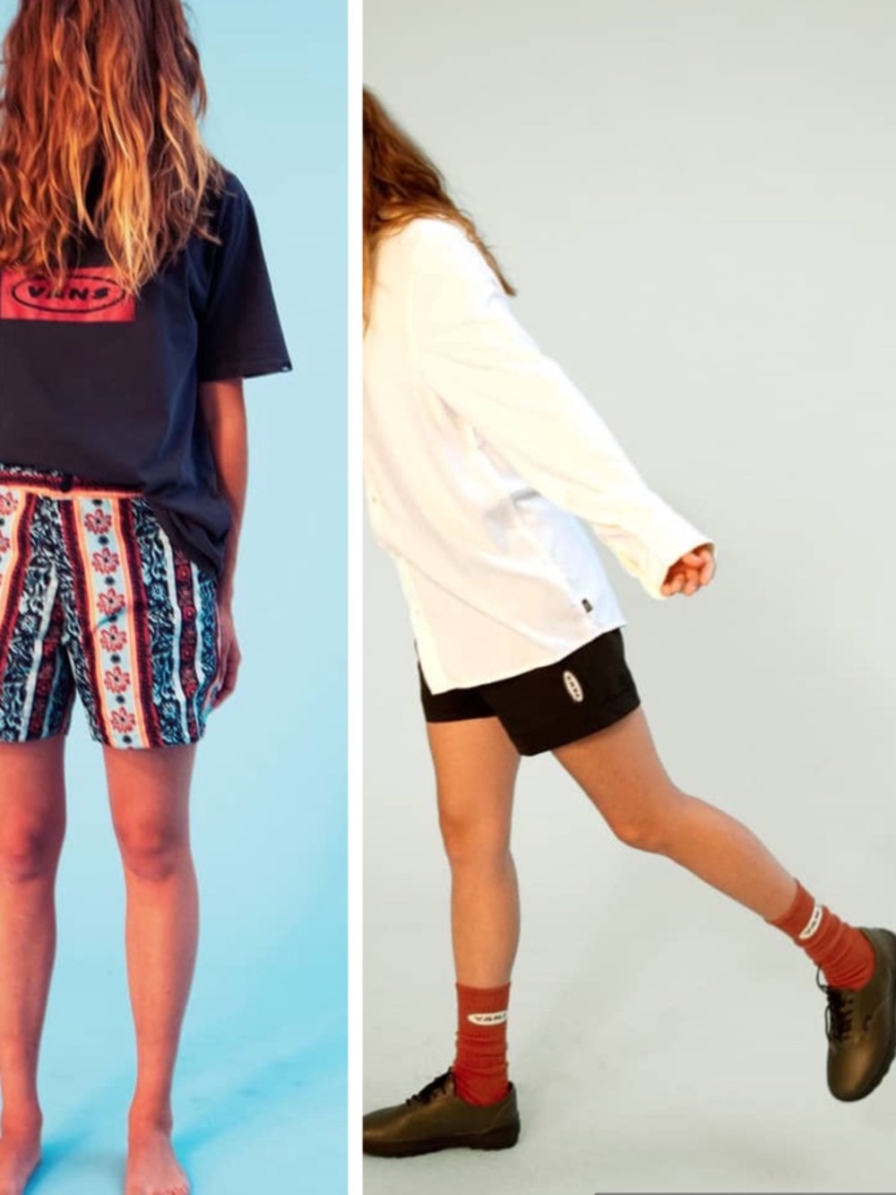 Y2K 90s Vans x Curren x Knost Unisex Reversible Black Tribal Board Short US31